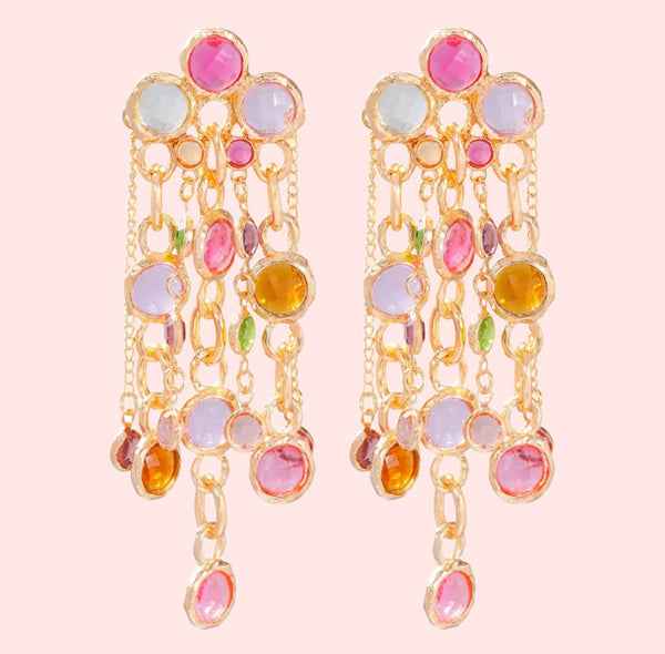 Soft Life Crystal Statement Earrings