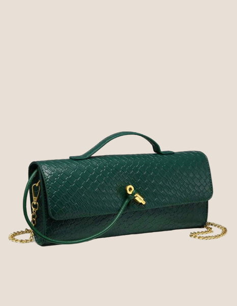 Emerald Realm Textured Clutch