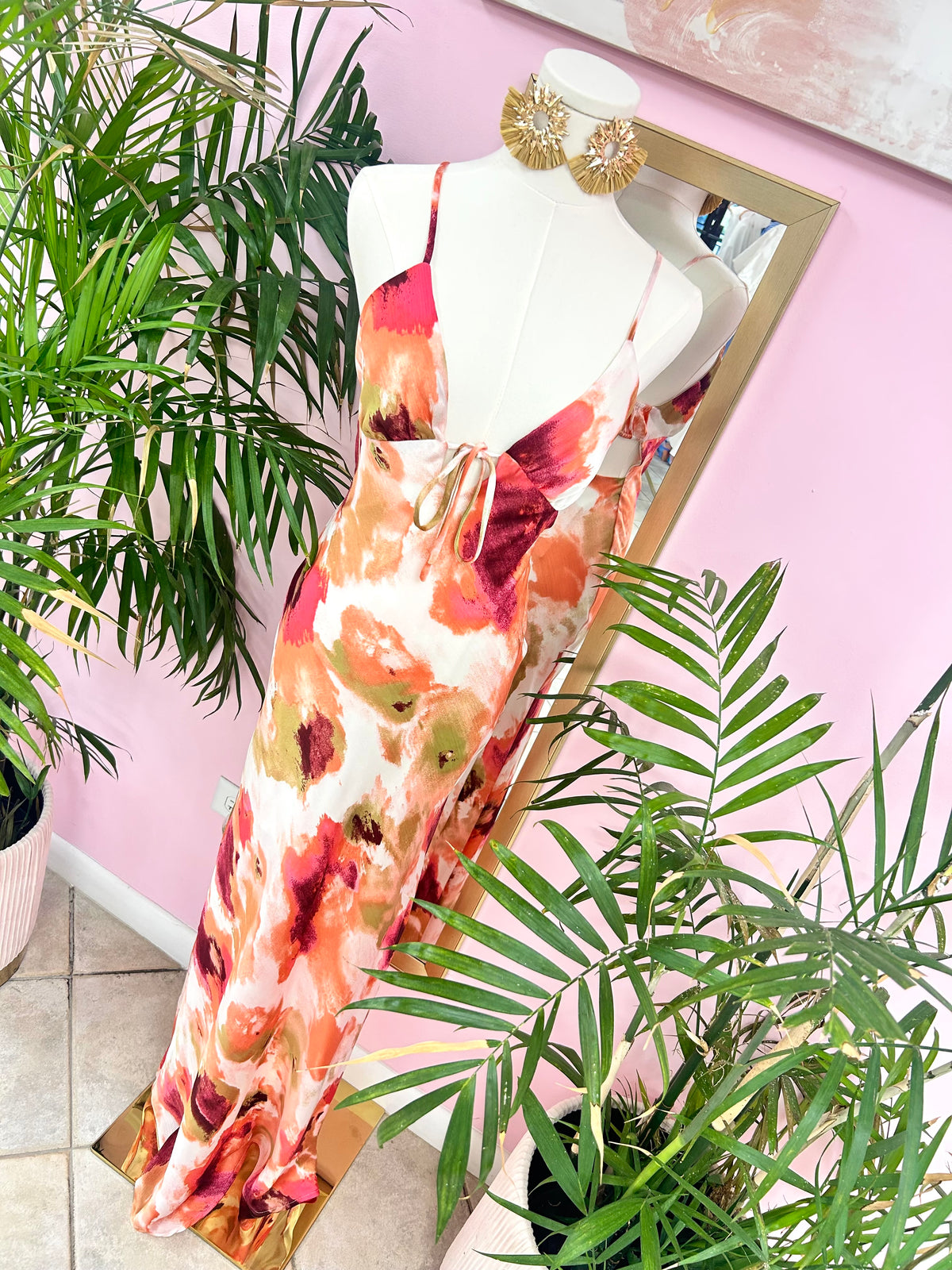 Satin Sundown Maxi Dress