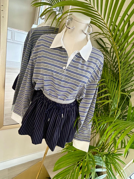 Off Duty Stripe Polo Shirt