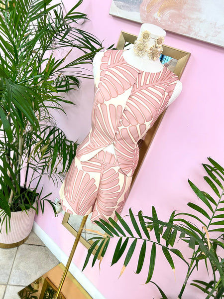 Blush Petals Vest Co Ord