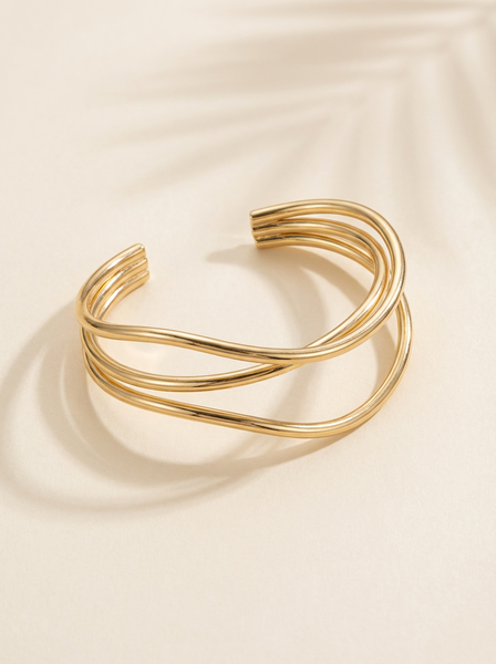 Gold Bangle Cuff