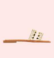 Clearly Studded Sandals