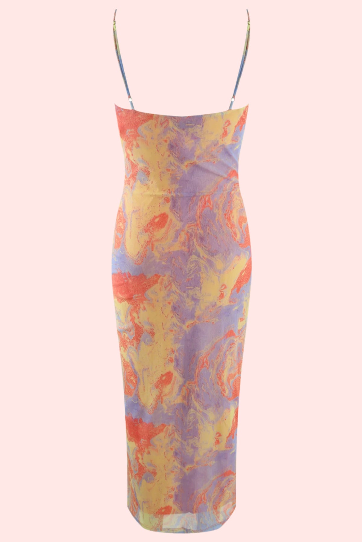 Island Swirl Sweetheart Midi Dress
