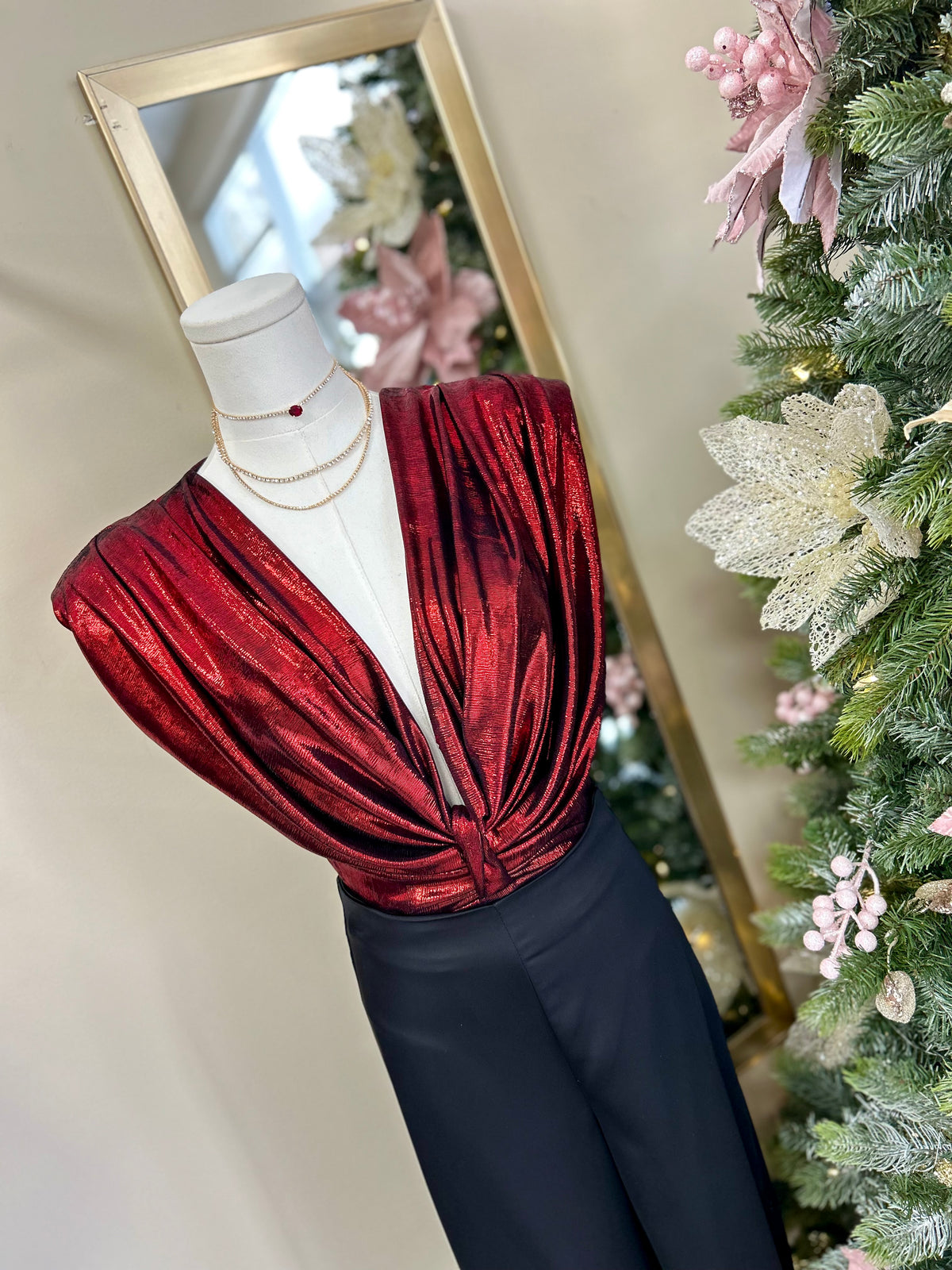 Crimson Twilight Shimmer Bodysuit