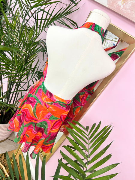 Bougainvillea Nights Mini Dress
