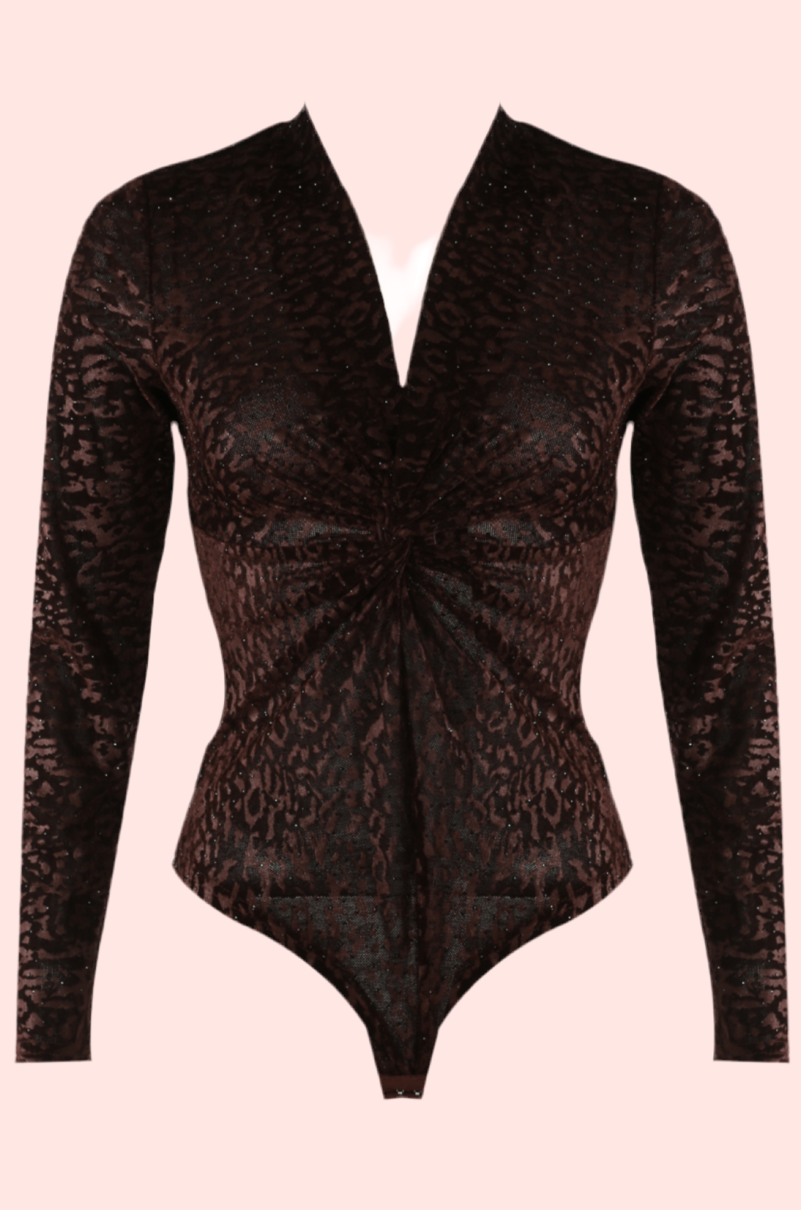 Velvet Teddy Leopard Bodysuit