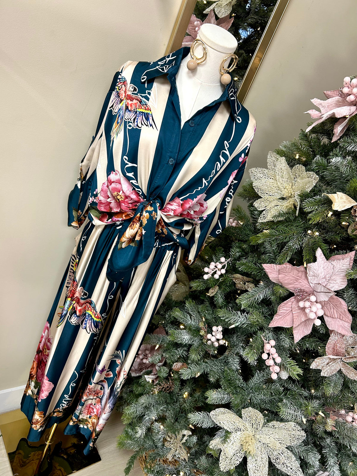 Enchanted Stripes Floral Co Ord