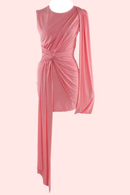 Blush Aphrodite Draped Dress