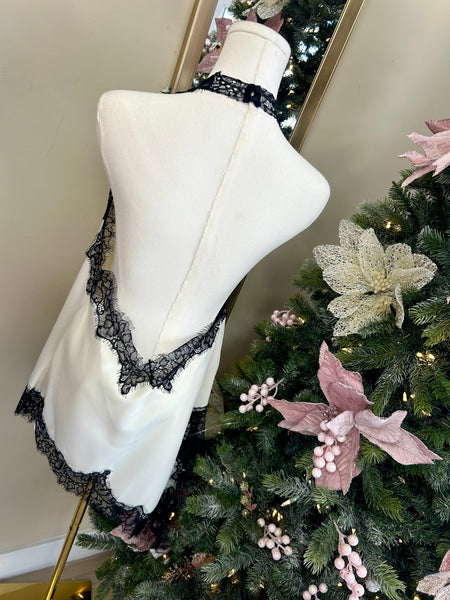 Ivory Romance Lace Halter Top