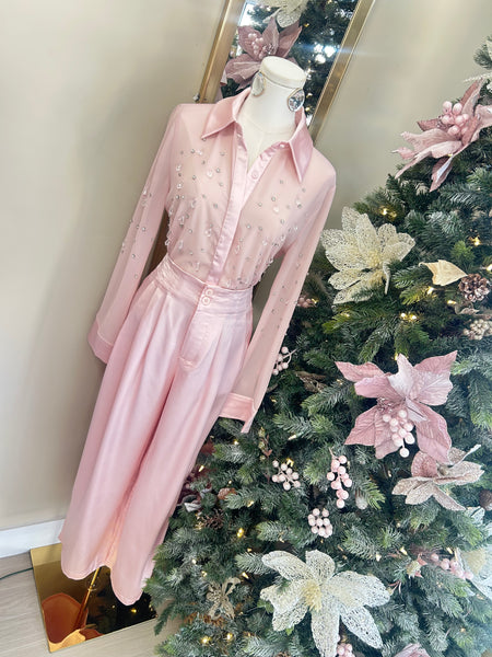 Blush Whisper Crystal Co Ord