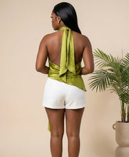 Citrine Crush Drape Tunic Top