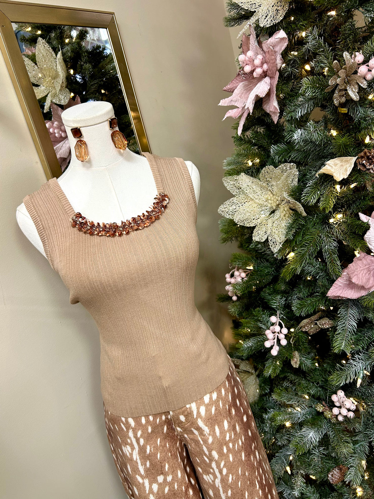 Honey Pot Sequin Tank