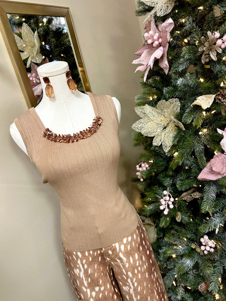 Honey Pot Sequin Tank