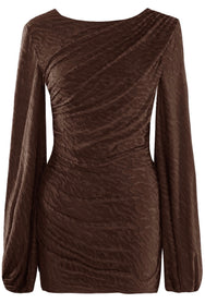Espresso Swirl Mini Dress