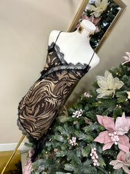 Midnight Zebra Muse Dress