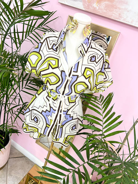 Lavender Field Geo Co Ord