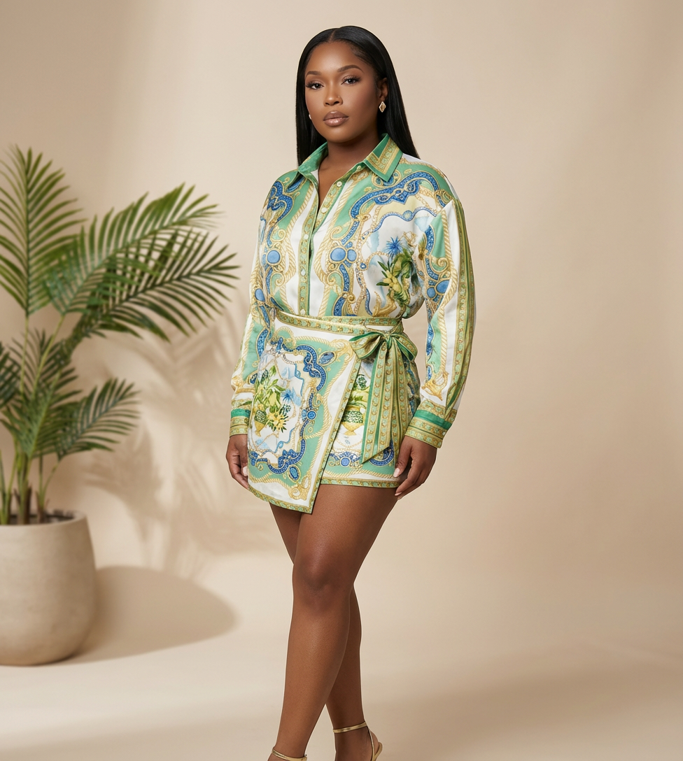 Moroccan Dusk Printed Co Ord