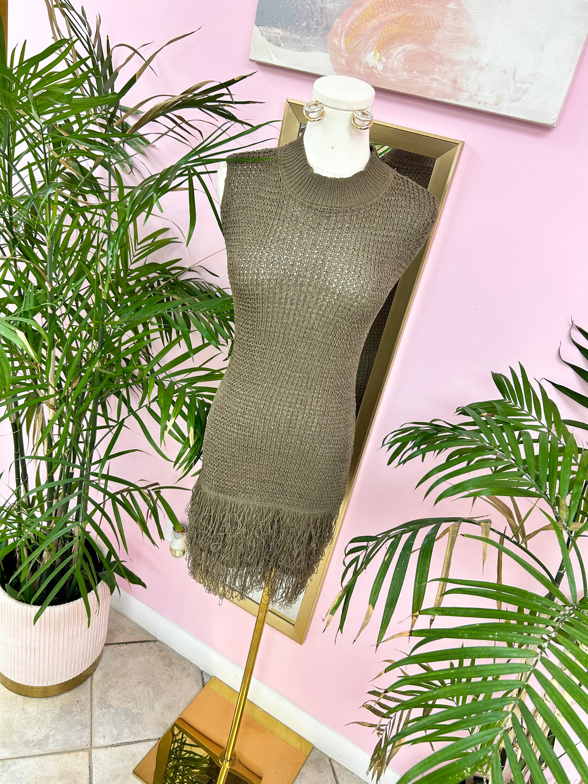 Truffle Muse Fringe Mini Dress