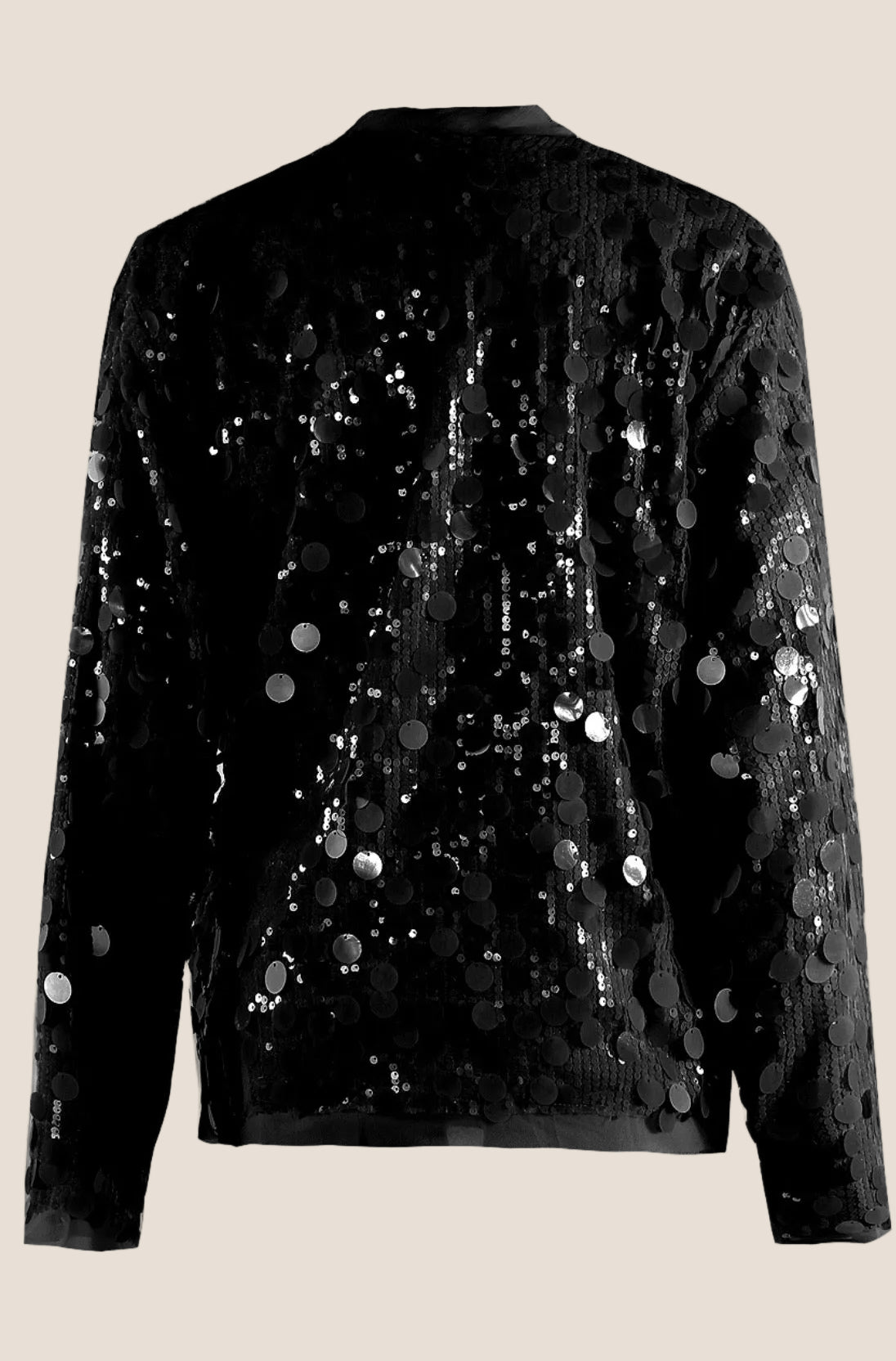 Noir Shimmer Splendor Wrap Blouse