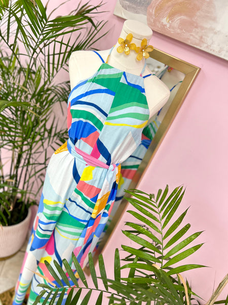 Tropic Whirl Printed Jumpsuit