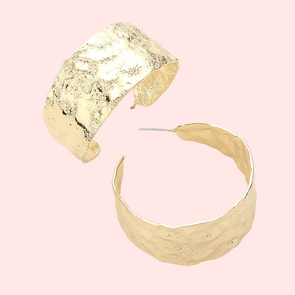 Crushing On You Gold Hoops
