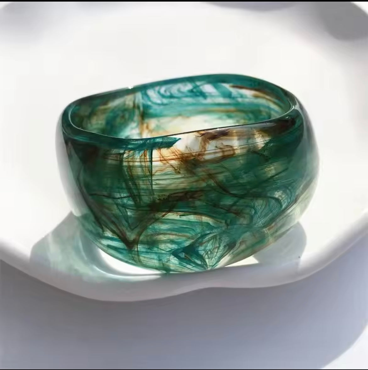 Emerald Wood Bangle