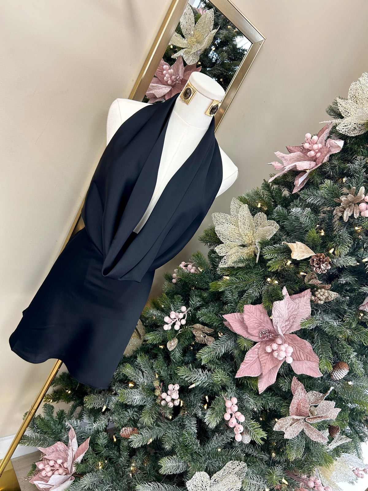 Into The Stars Cowl Mini Dress