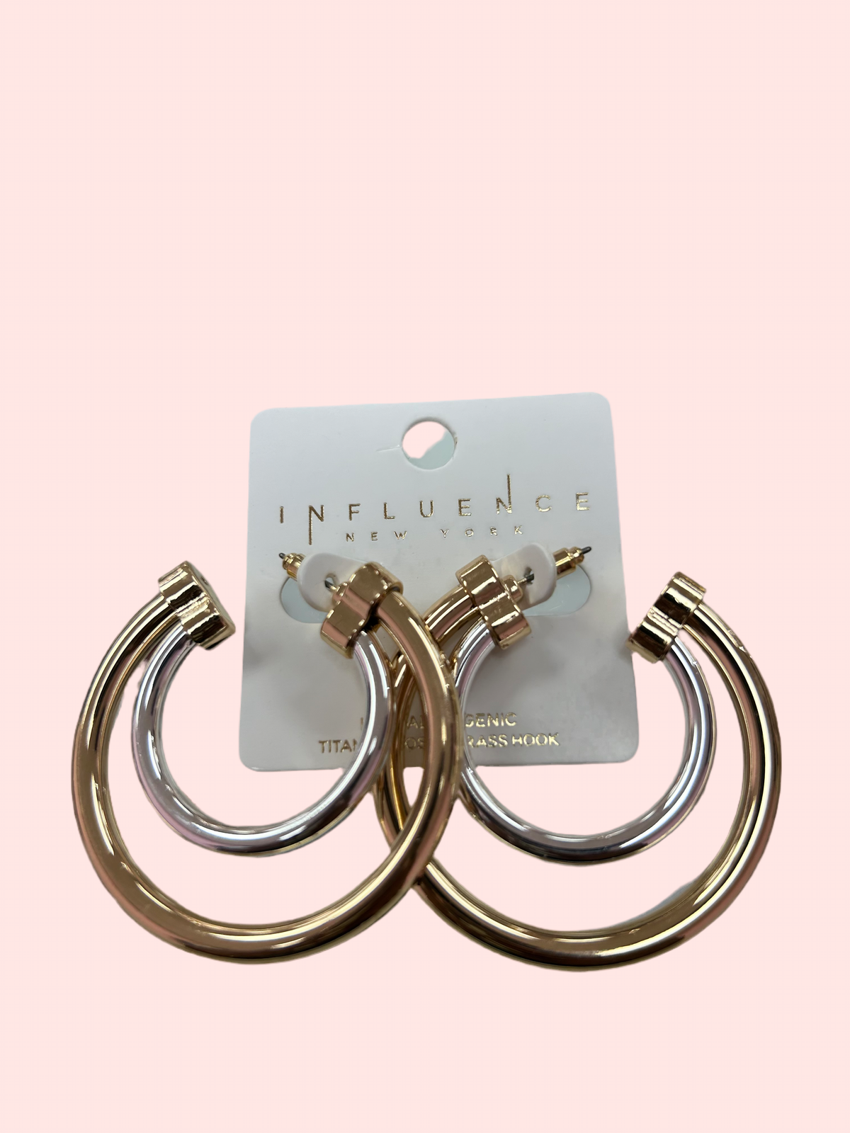 Double Trouble Two Tone Hoops