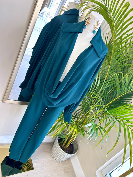 Emerald Coast Draped Jumpsuit