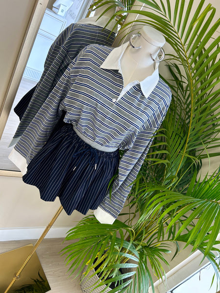 Uptown Girl Pinstripe Skort