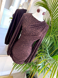 Espresso Swirl Mini Dress