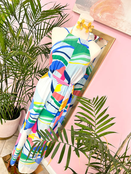Tropic Whirl Printed Jumpsuit