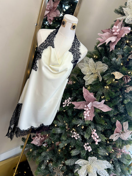 Ivory Romance Lace Halter Top