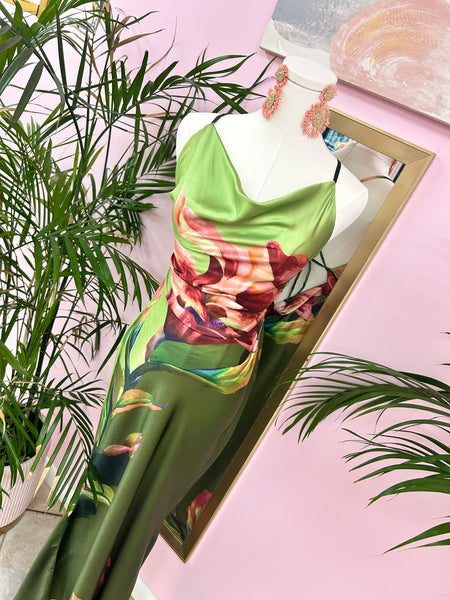 Botanic Bombshell Maxi Slip Dress