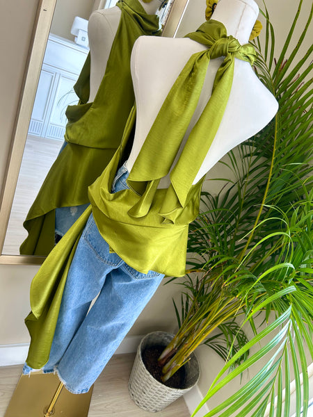 Citrine Crush Drape Tunic Top