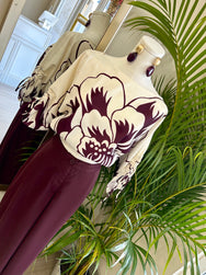 Merlot Lotus Satin Co Ord