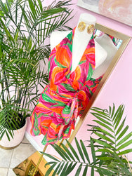 Bougainvillea Nights Mini Dress