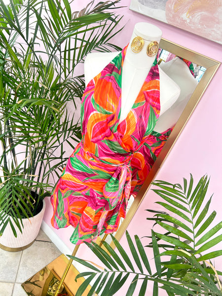 Bougainvillea Nights Mini Dress