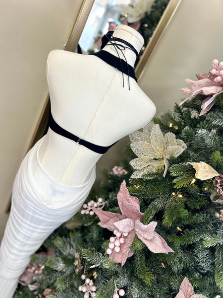 After Twelve Two-Tone Maxi Gown