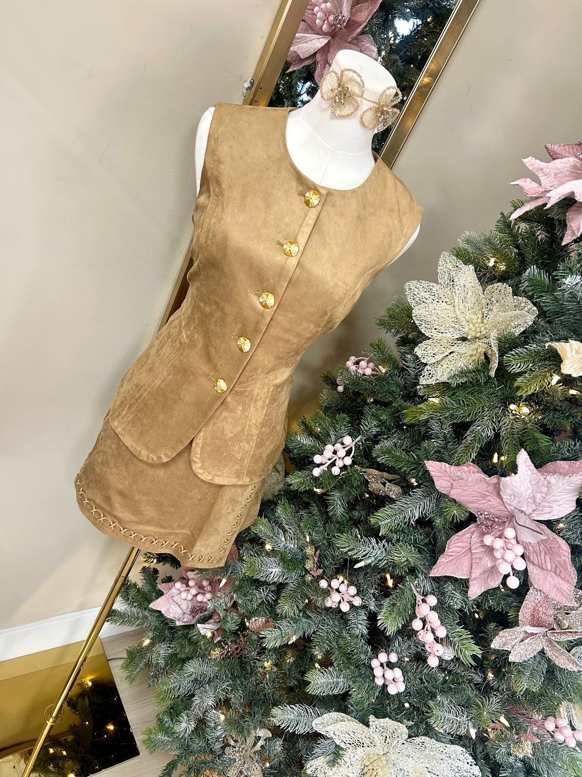 Golden Sable Tailored Skort Co Ord