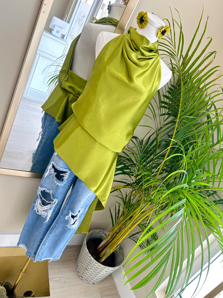 Citrine Crush Drape Tunic Top