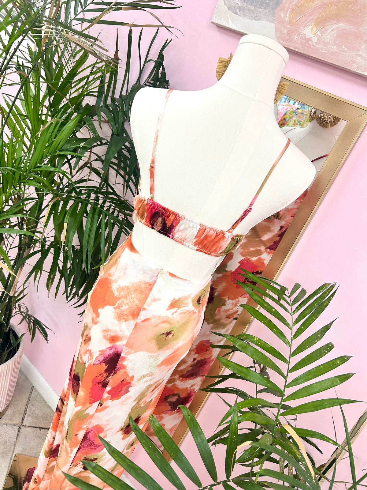 Satin Sundown Maxi Dress
