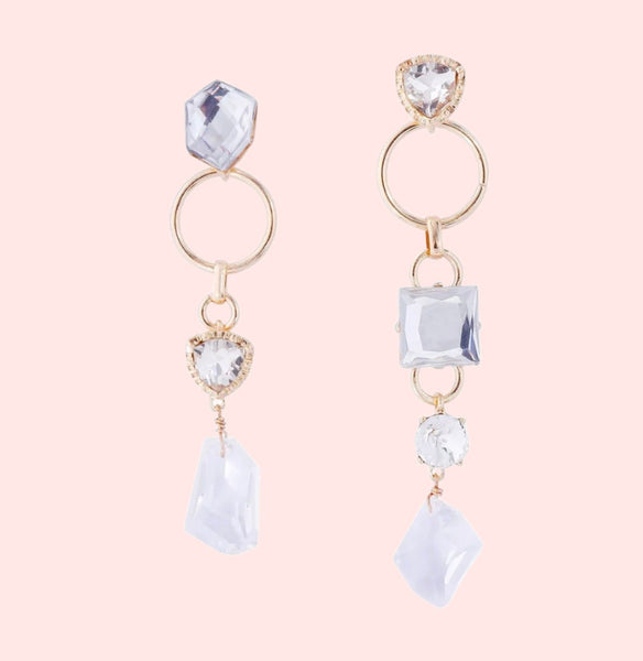 Crystal Light Stone Earrings