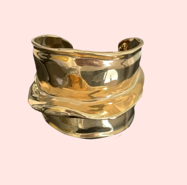 Glided Crush Cuff Bracelet