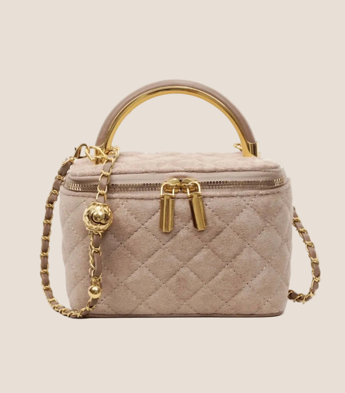 Caramel Lush Top Handle Mini Clutch