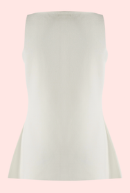 White Gild Peplum Vest