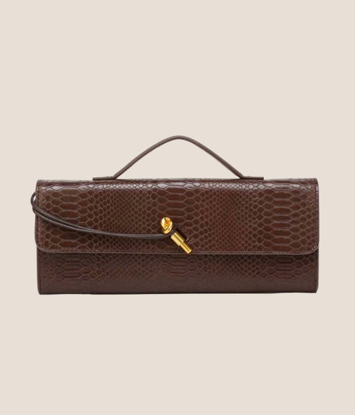 Chocolate Crush Textured Clutch