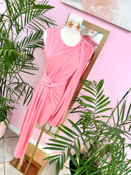 Blush Aphrodite Draped Dress