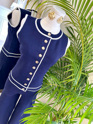 Navy Luxe Lounge Co Ord